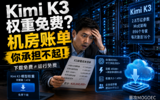 1.4TB权重、几十张显卡：Kimi K3的“免费”到底有多贵？