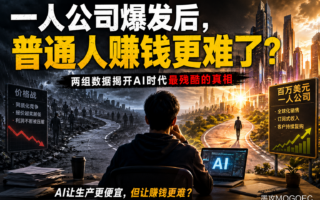 一个人+AI真能干掉一家公司？两组数据告诉你现实有多残酷